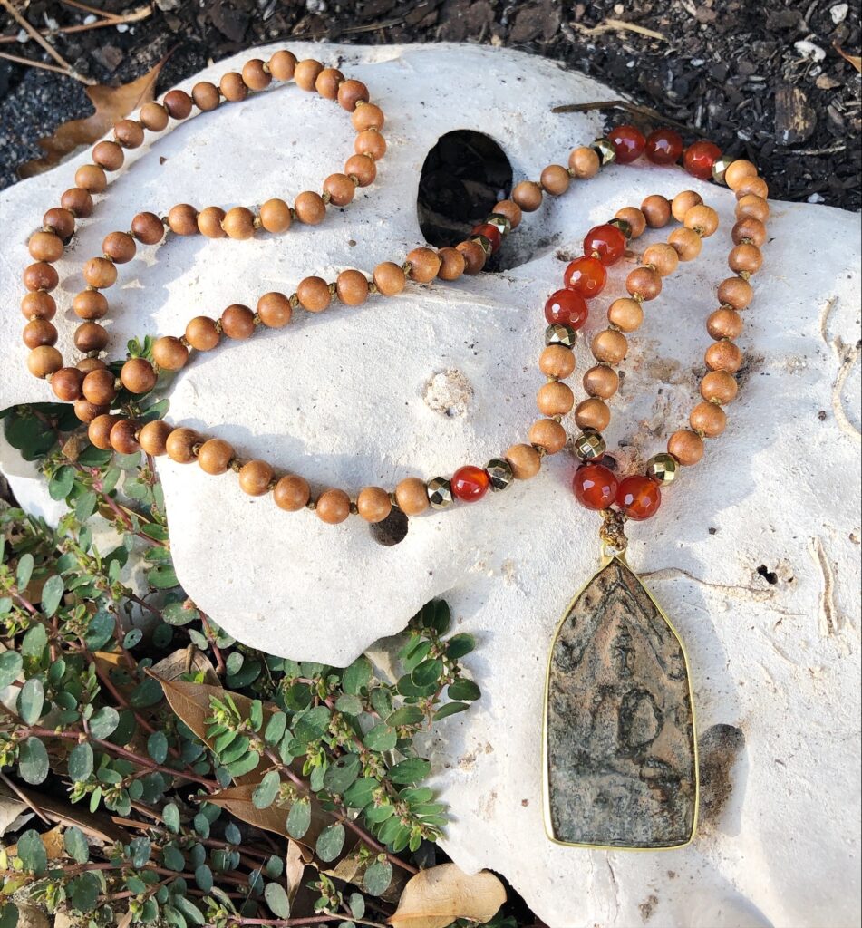 Be Grounded & Aware Buddha Mala